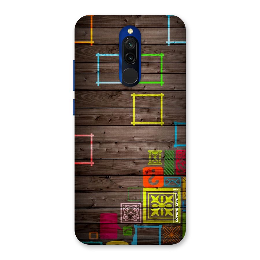 Multicolor Frame Design Back Case for Redmi 8