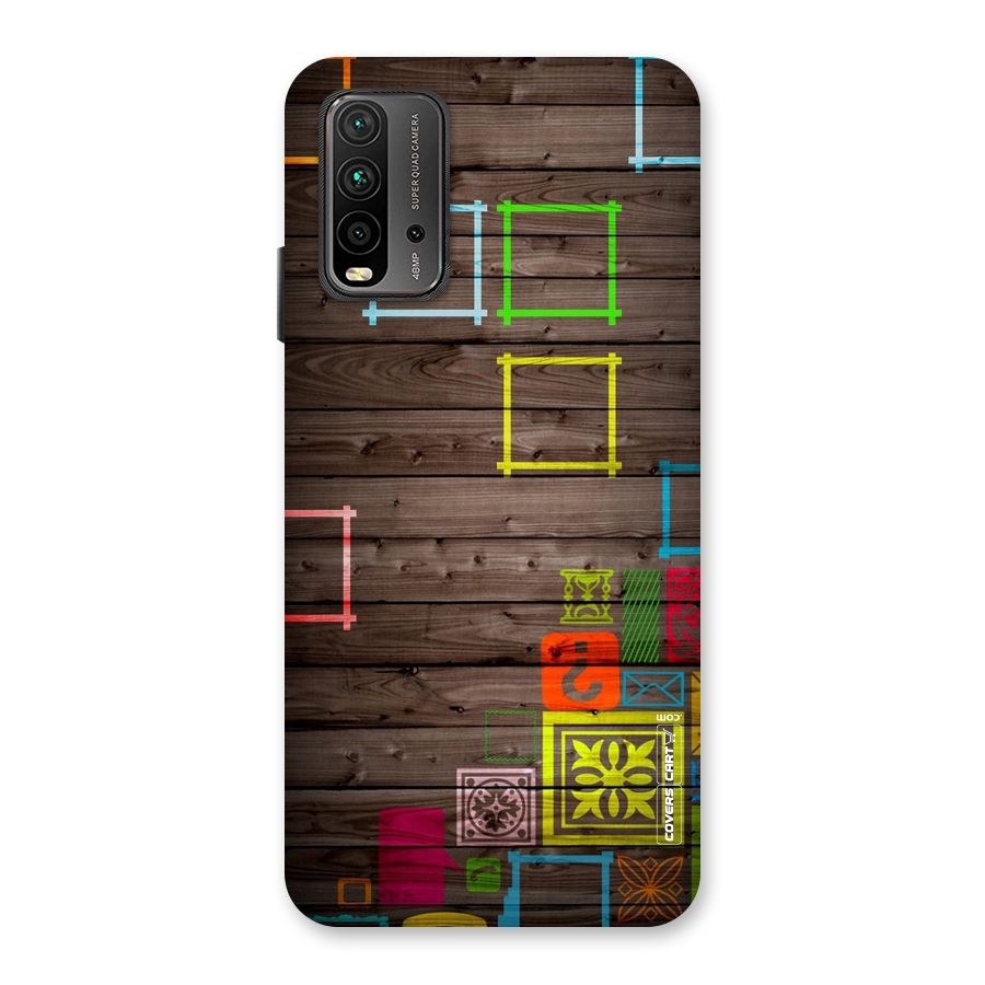 Multicolor Frame Design Back Case for Redmi 9 Power