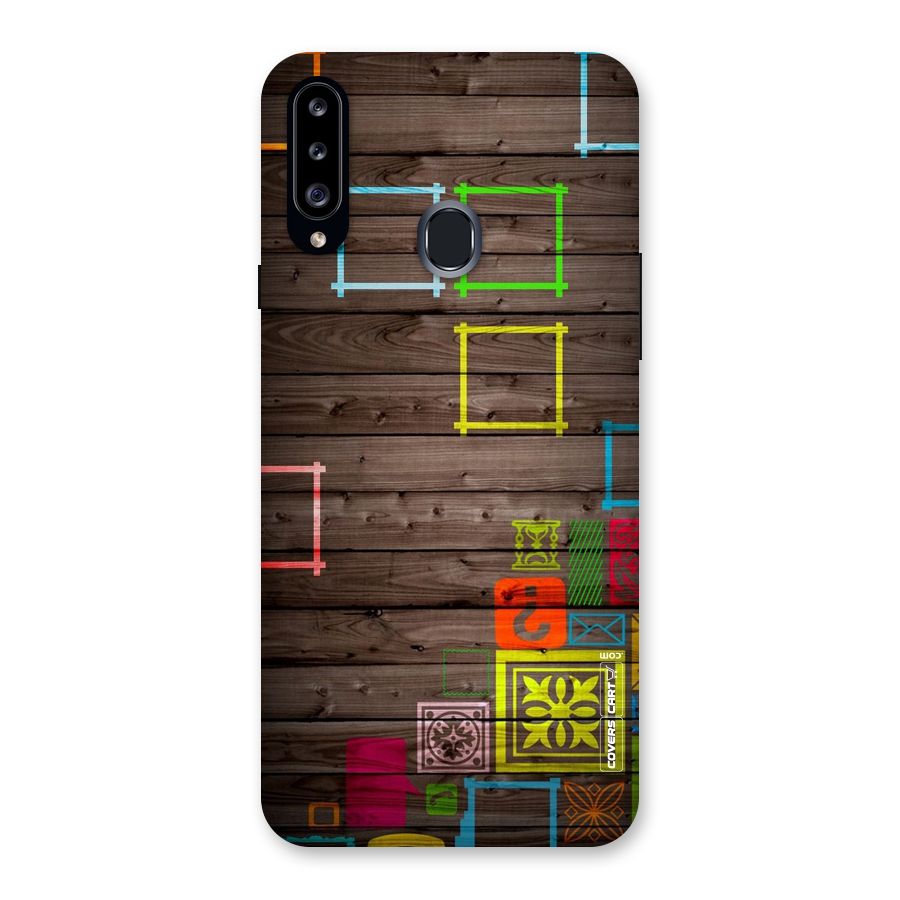 Multicolor Frame Design Back Case for Samsung Galaxy A20s