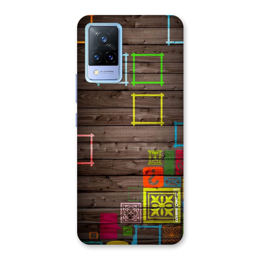 Multicolor Frame Design Back Case for Vivo V21 5G