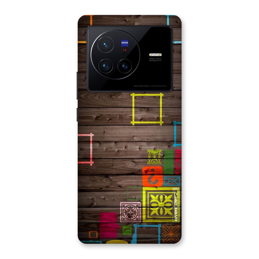 Multicolor Frame Design Back Case for Vivo X80
