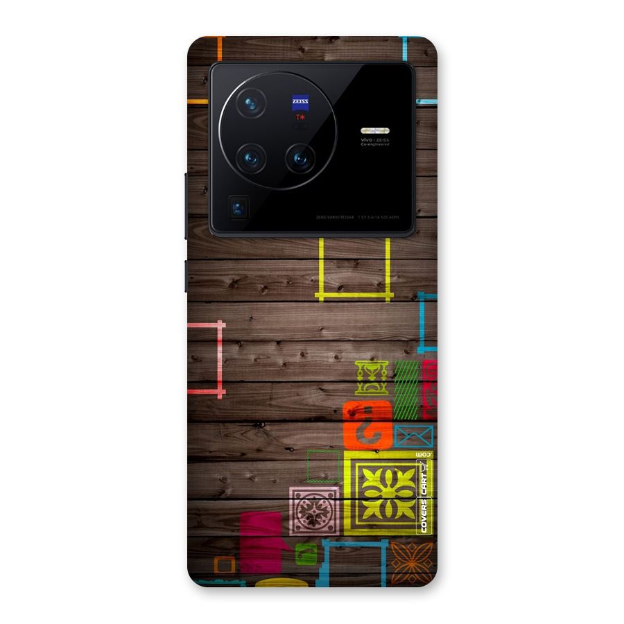 Multicolor Frame Design Back Case for Vivo X80 Pro