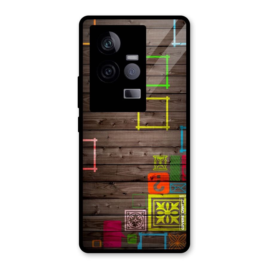 Multicolor Frame Design Glass Back Case for Vivo iQOO 11 5G