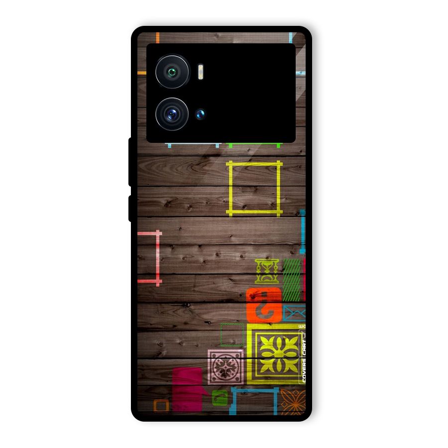 Multicolor Frame Design Glass Back Case for Vivo iQOO 9 Pro