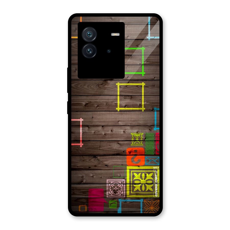 Multicolor Frame Design Glass Back Case for Vivo iQOO Neo 6 5G