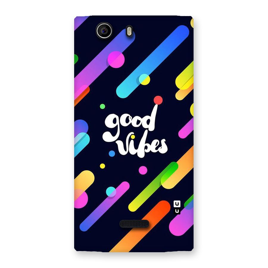 Multicolor Good Vibing Back Case for Canvas Nitro 2 E311