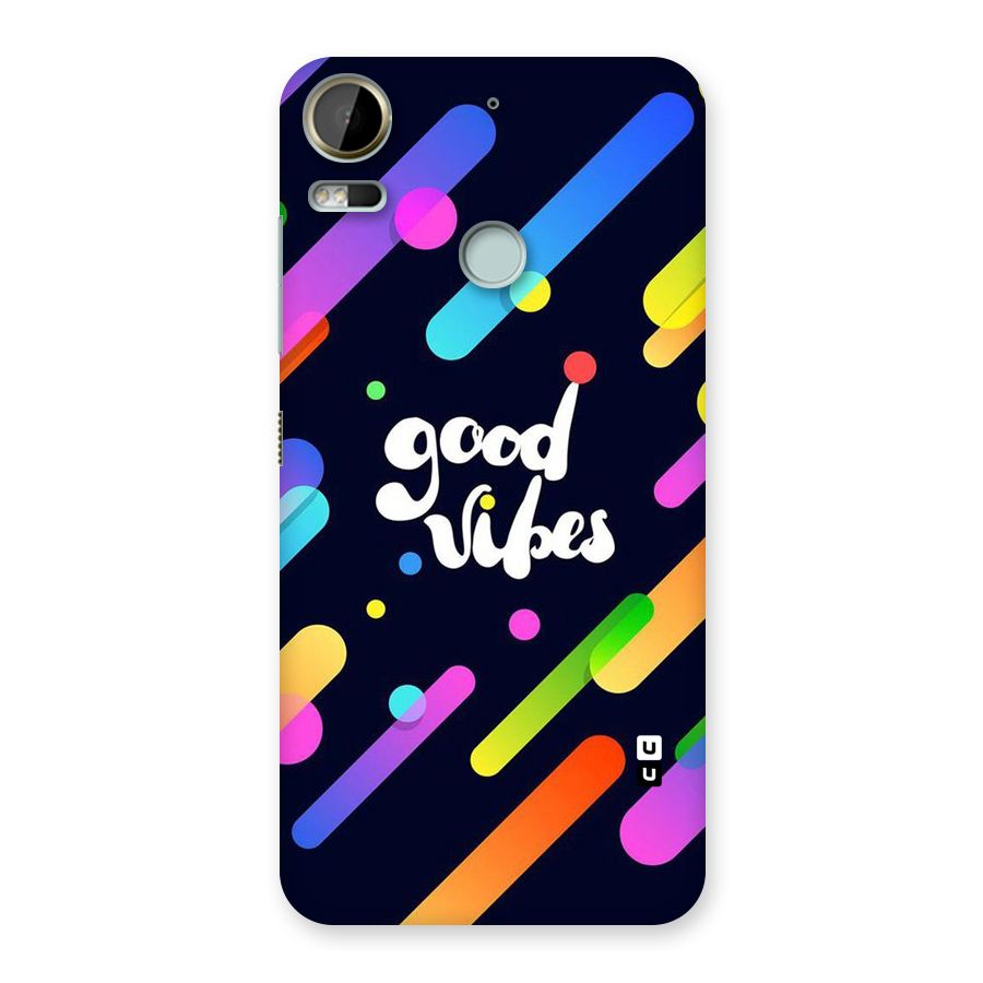 Multicolor Good Vibing Back Case for Desire 10 Pro