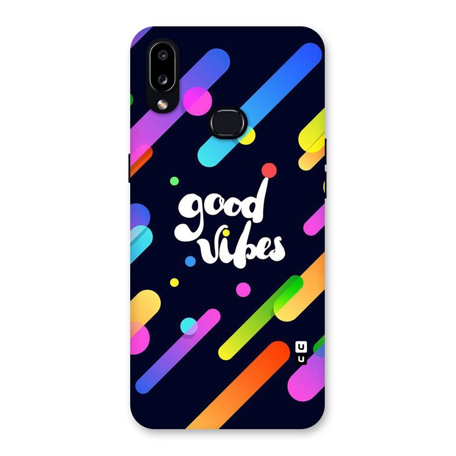 Multicolor Good Vibing Back Case for Galaxy A10s