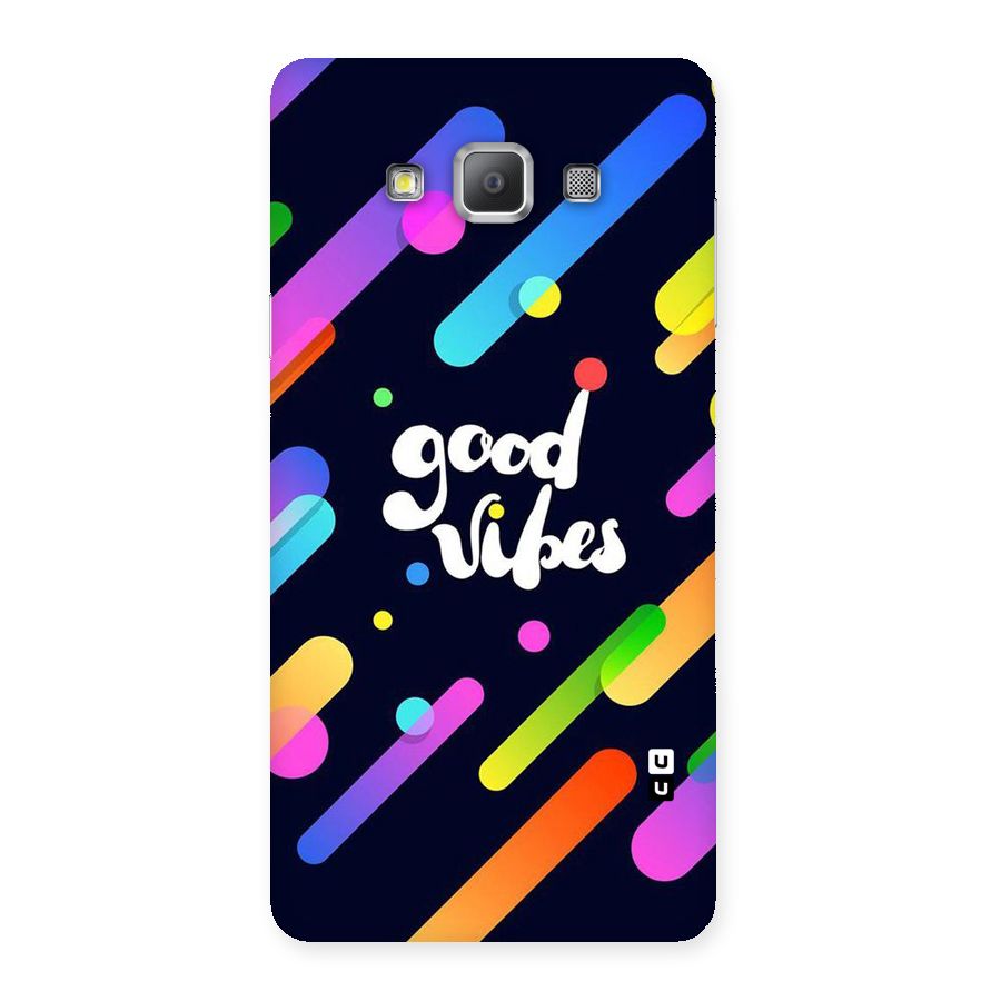 Multicolor Good Vibing Back Case for Galaxy A7