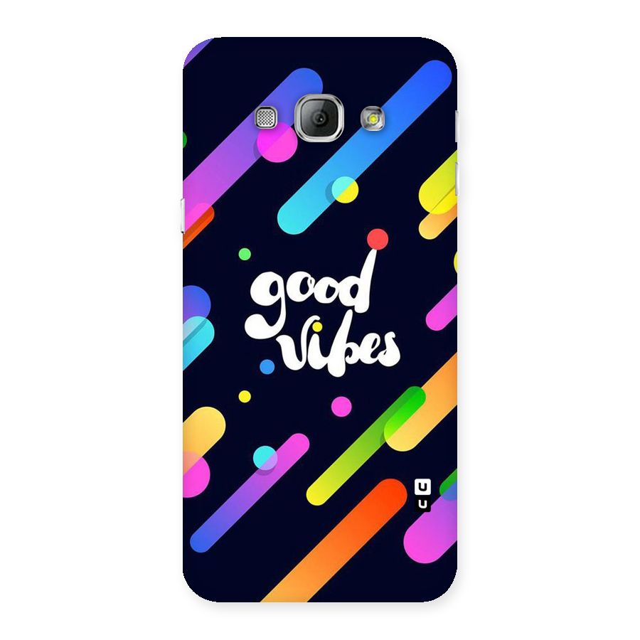 Multicolor Good Vibing Back Case for Galaxy A8