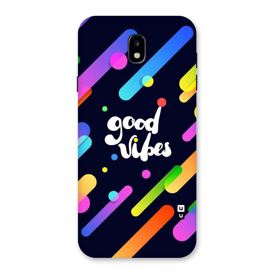 Multicolor Good Vibing Back Case for Galaxy J7 Pro