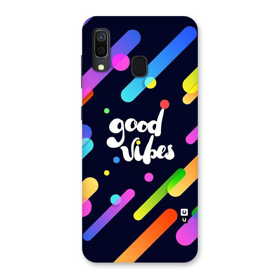 Multicolor Good Vibing Back Case for Galaxy M10s