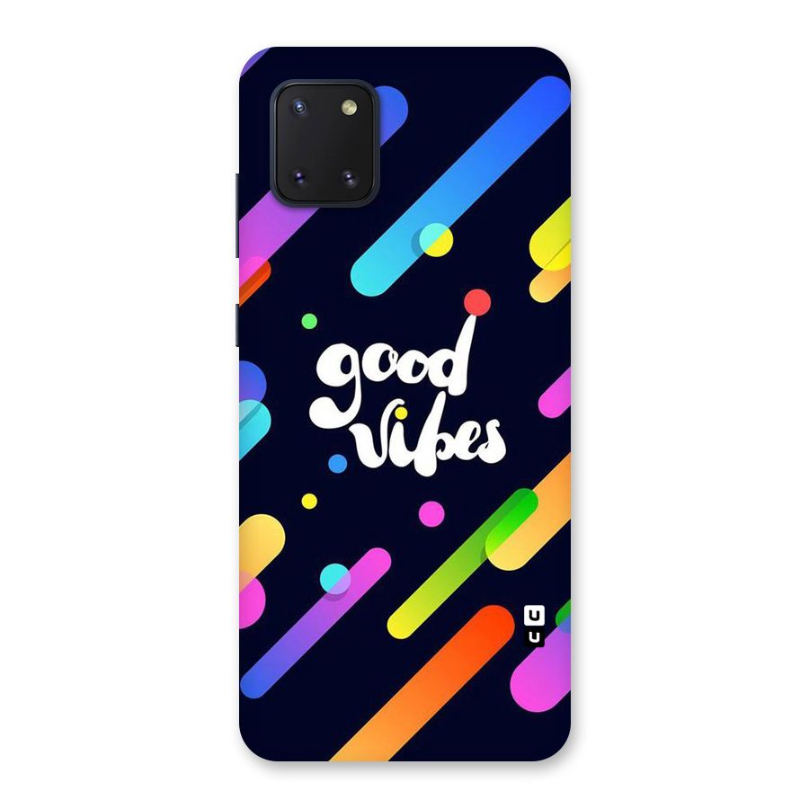 Multicolor Good Vibing Back Case for Galaxy Note 10 Lite