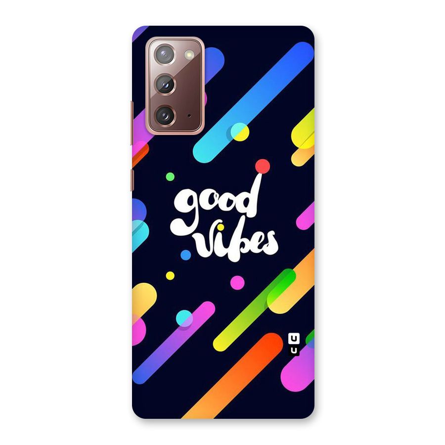 Multicolor Good Vibing Back Case for Galaxy Note 20