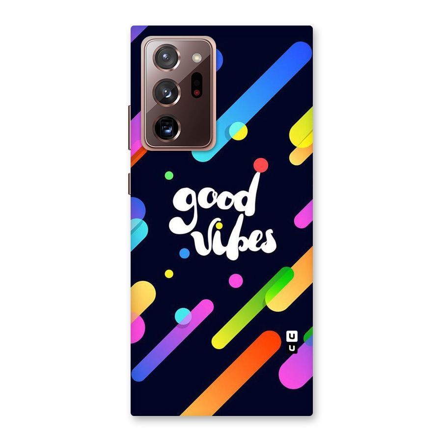 Multicolor Good Vibing Back Case for Galaxy Note 20 Ultra