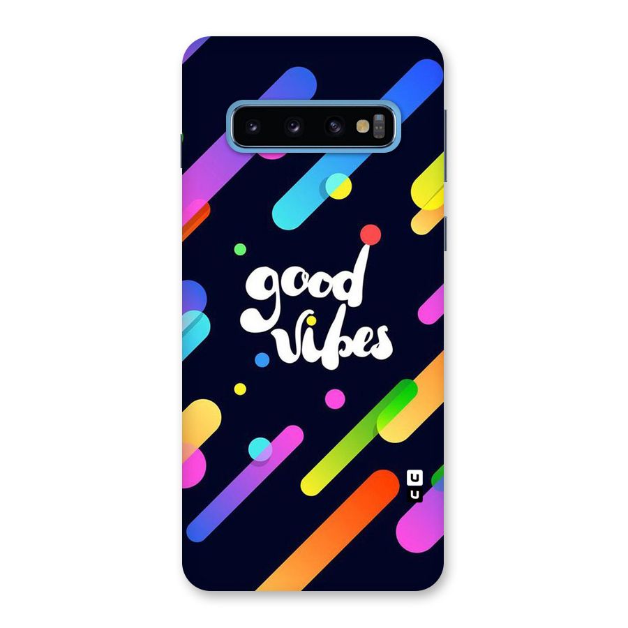 Multicolor Good Vibing Back Case for Galaxy S10