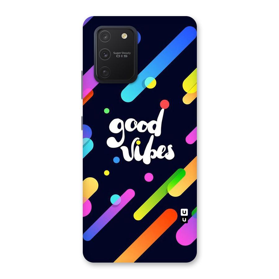Multicolor Good Vibing Back Case for Galaxy S10 Lite