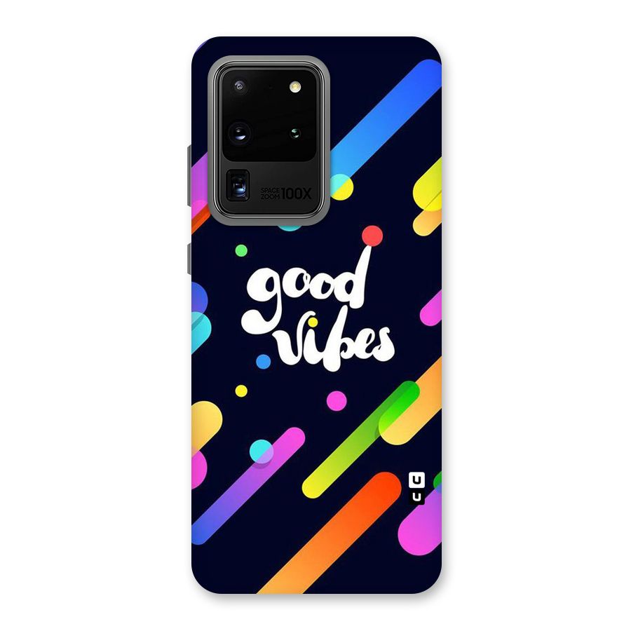 Multicolor Good Vibing Back Case for Galaxy S20 Ultra