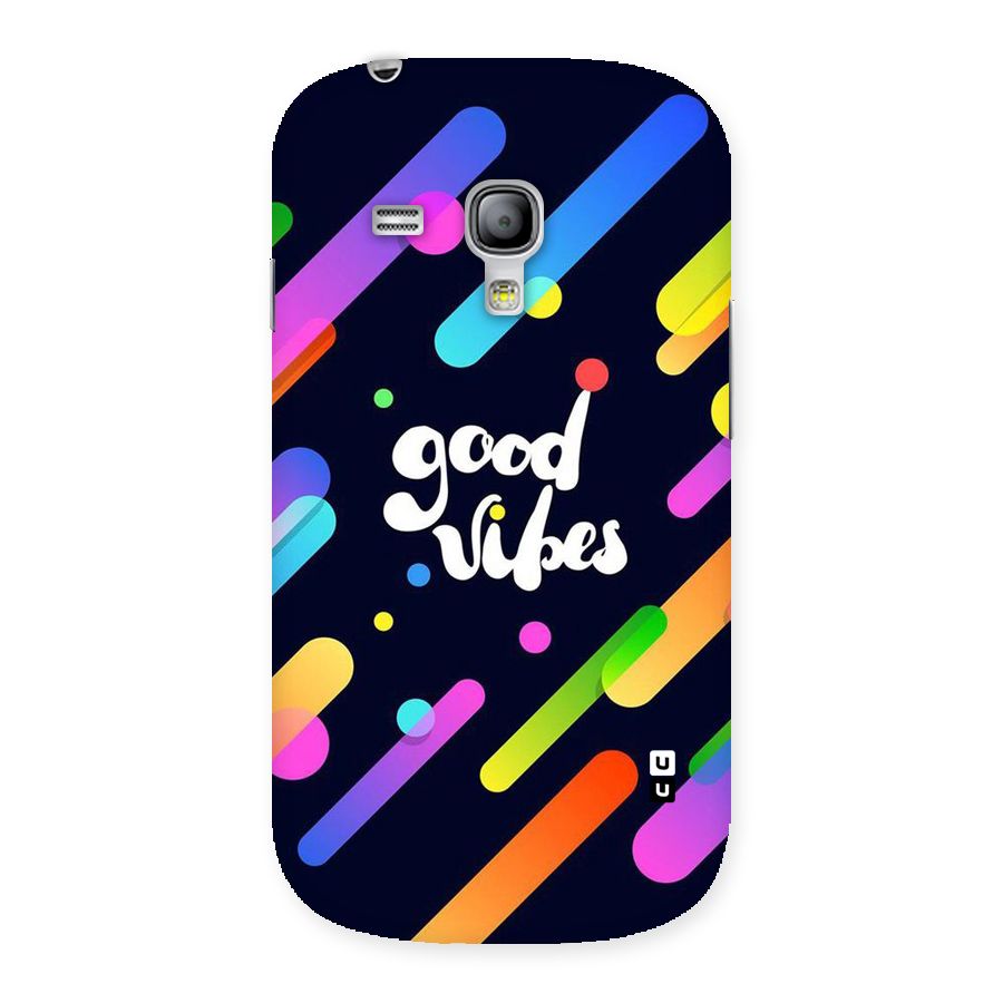 Multicolor Good Vibing Back Case for Galaxy S3 Mini