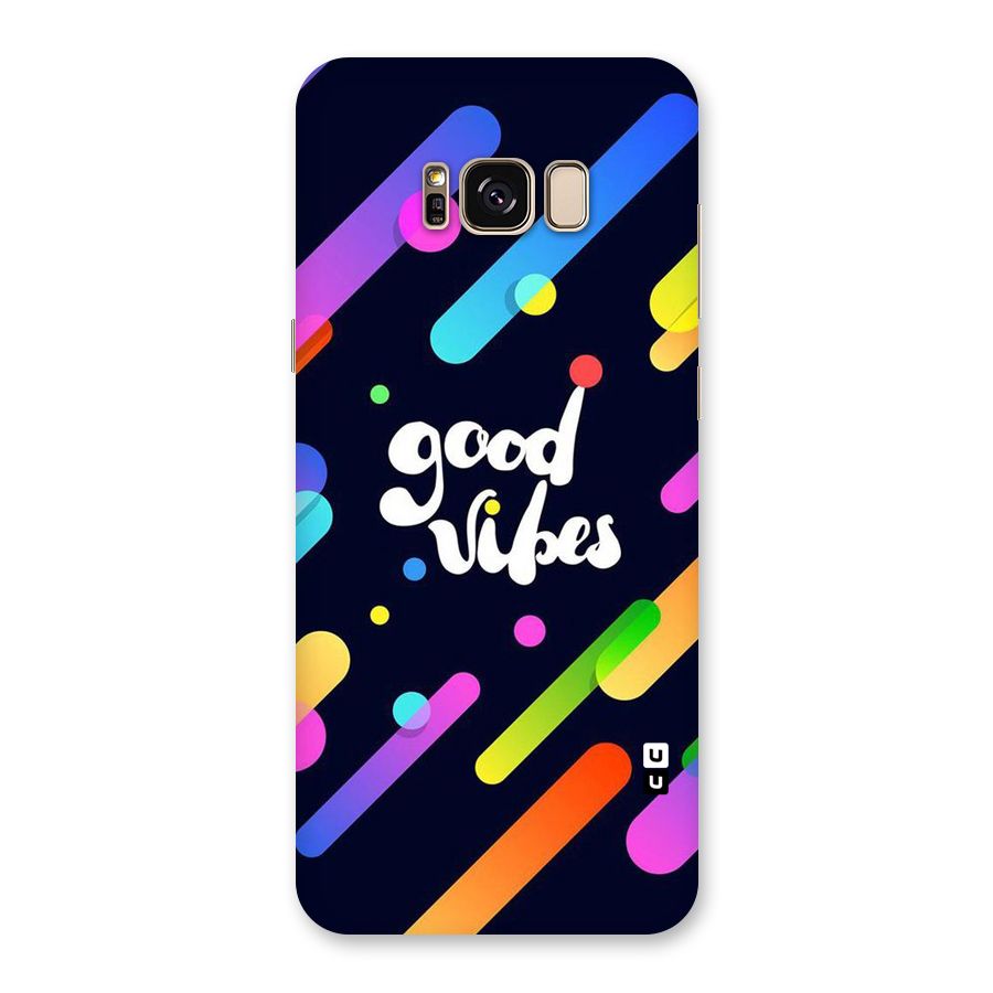 Multicolor Good Vibing Back Case for Galaxy S8 Plus