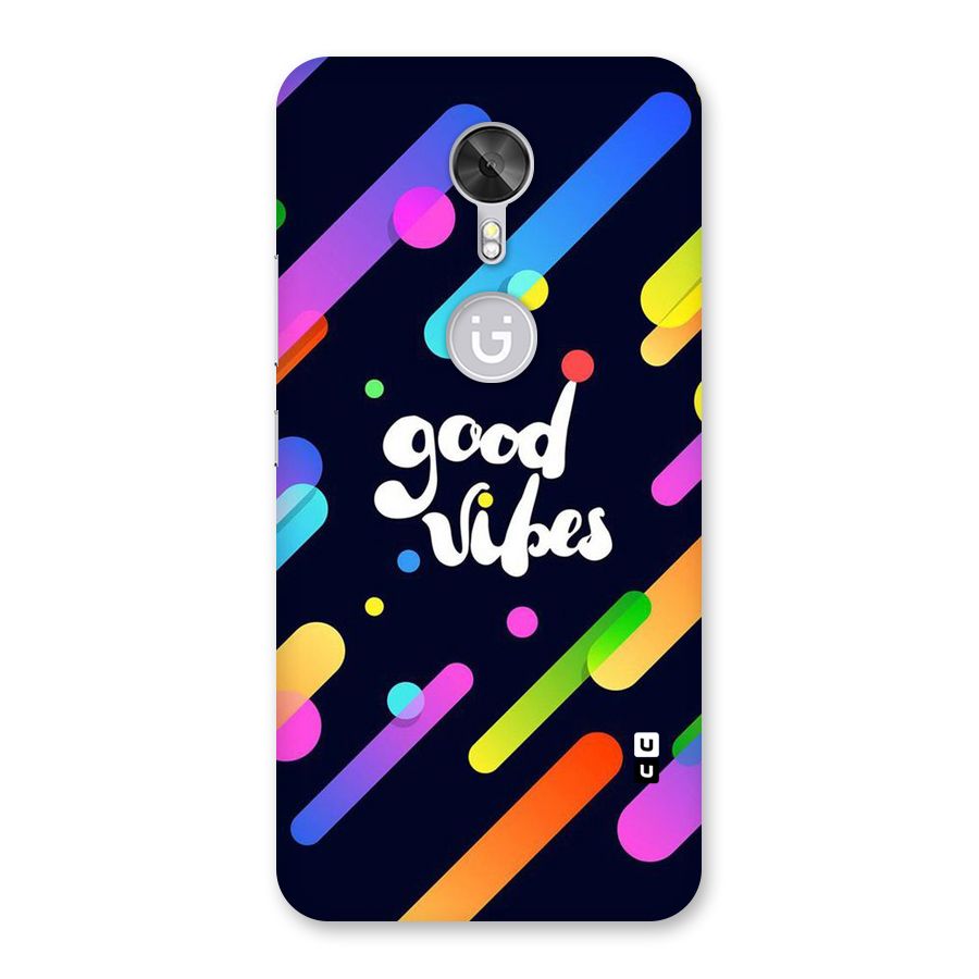 Multicolor Good Vibing Back Case for Gionee A1