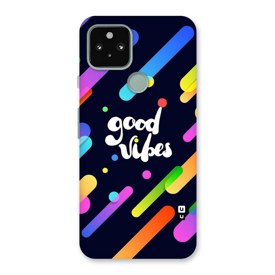 Multicolor Good Vibing Back Case for Google Pixel 5
