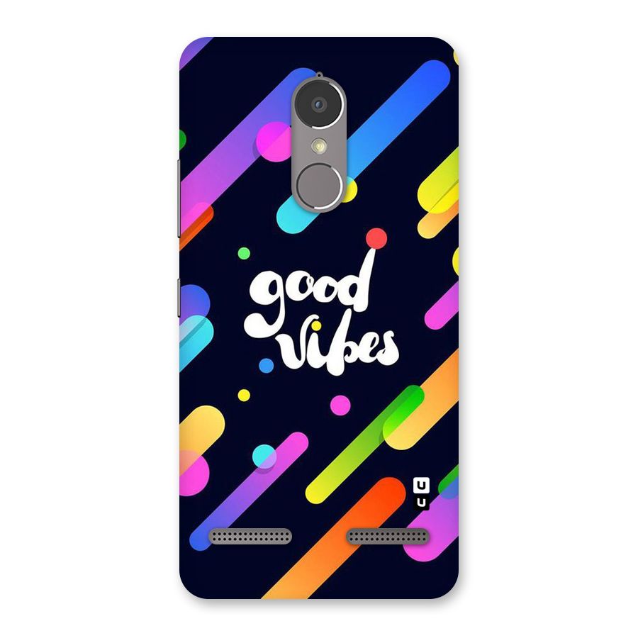 Multicolor Good Vibing Back Case for Lenovo K6