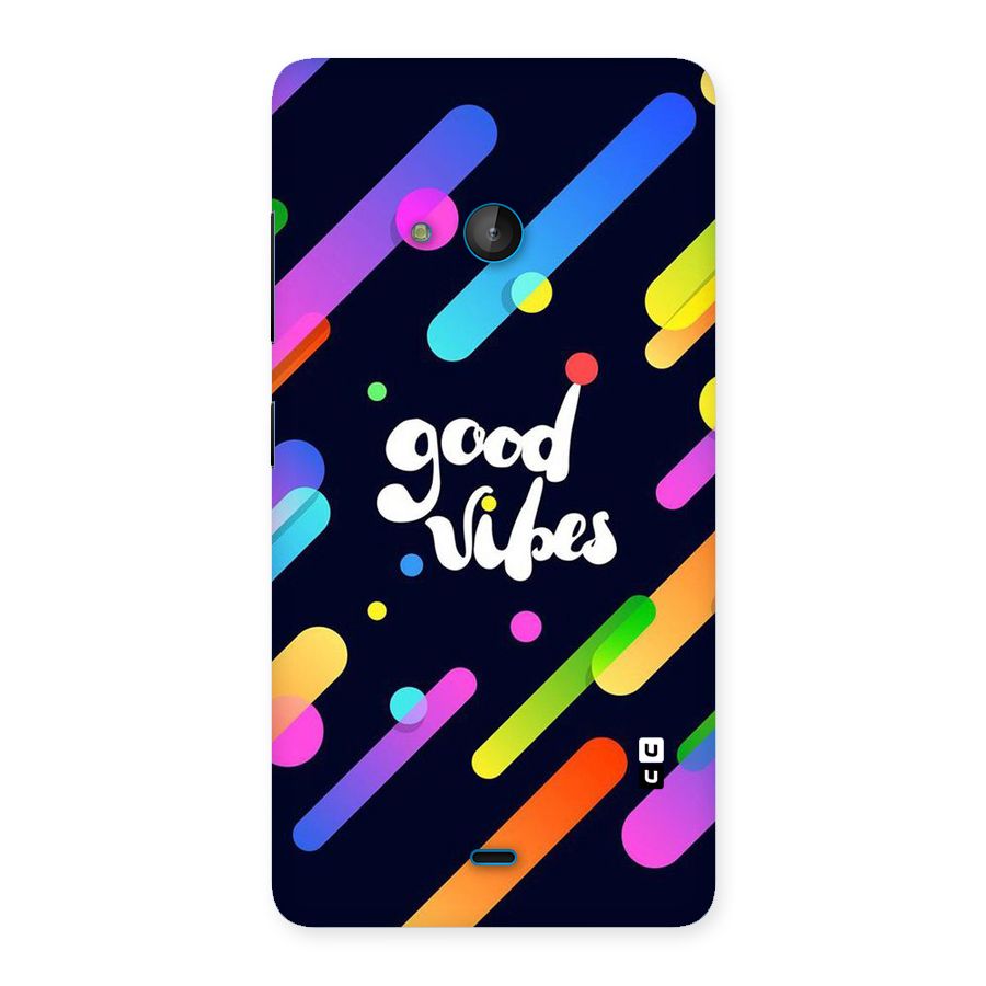 Multicolor Good Vibing Back Case for Lumia 540