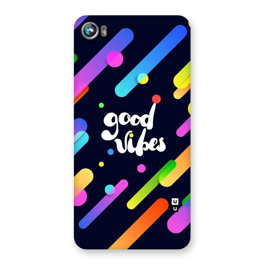Multicolor Good Vibing Back Case for Micromax Canvas Fire 4 A107