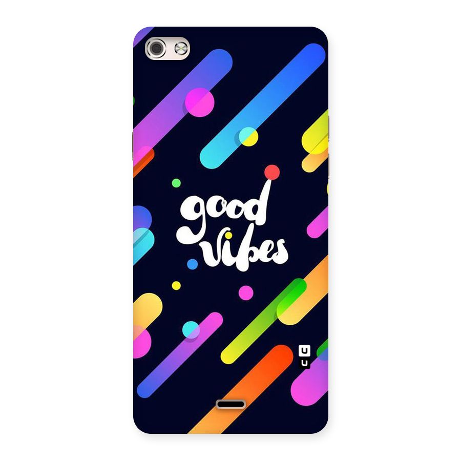 Multicolor Good Vibing Back Case for Micromax Canvas Silver 5