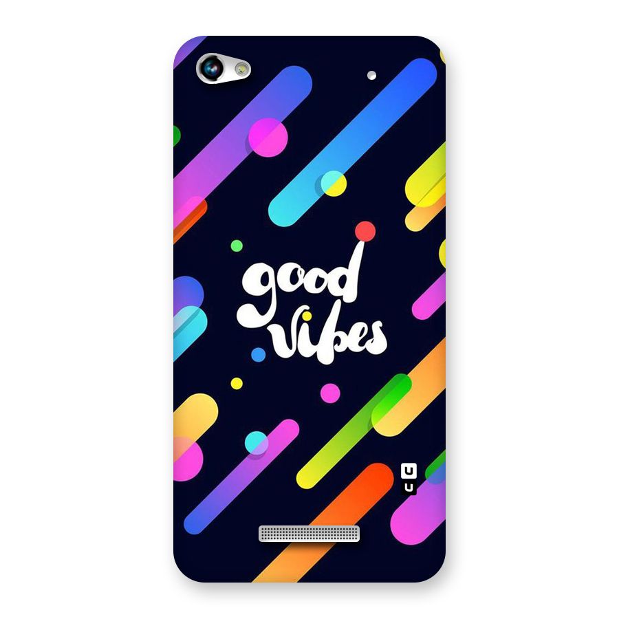 Multicolor Good Vibing Back Case for Micromax Hue 2