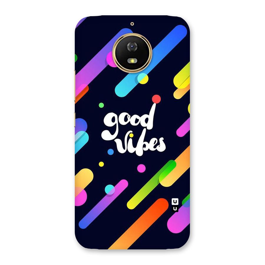 Multicolor Good Vibing Back Case for Moto G5s