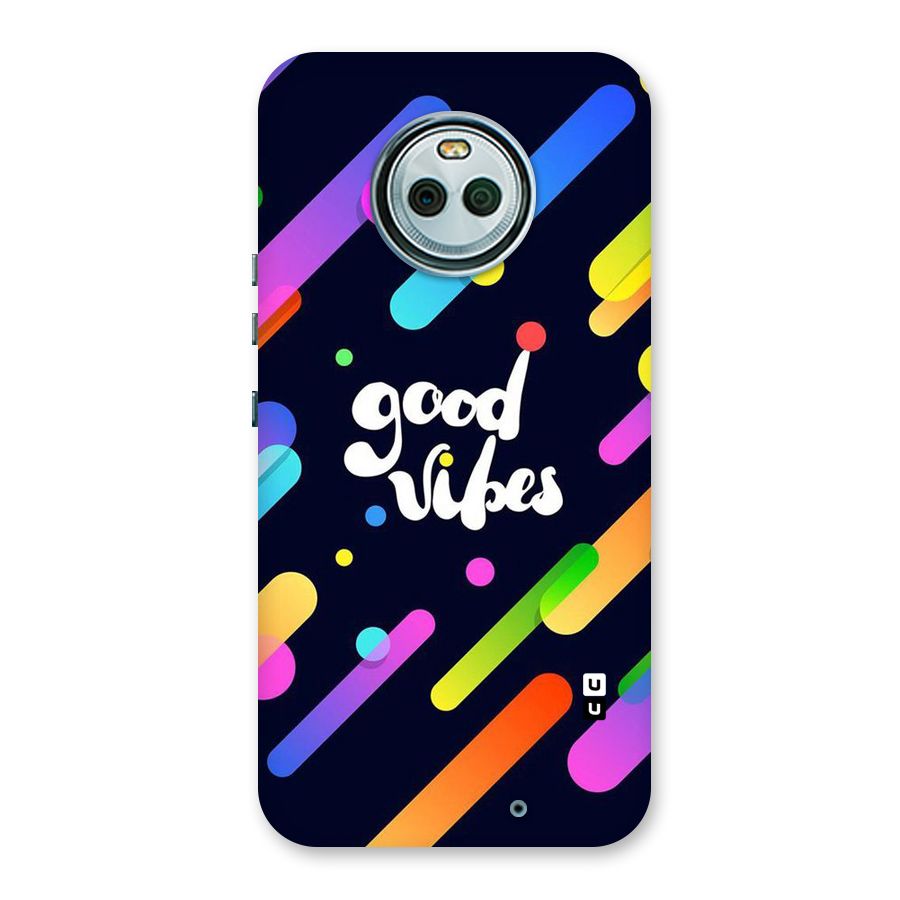Multicolor Good Vibing Back Case for Moto X4