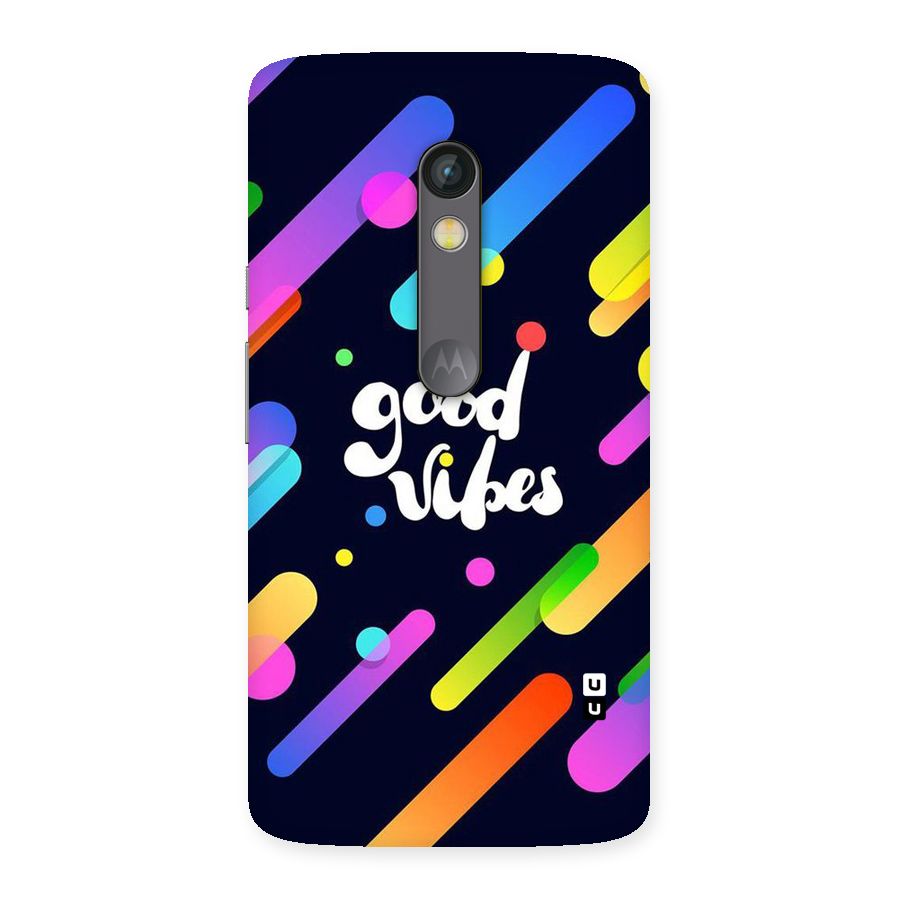 Multicolor Good Vibing Back Case for Moto X Play