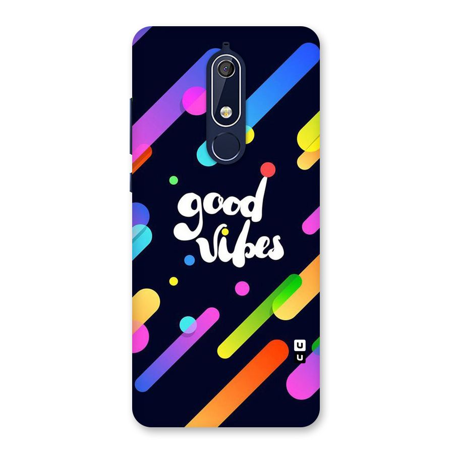 Multicolor Good Vibing Back Case for Nokia 5.1