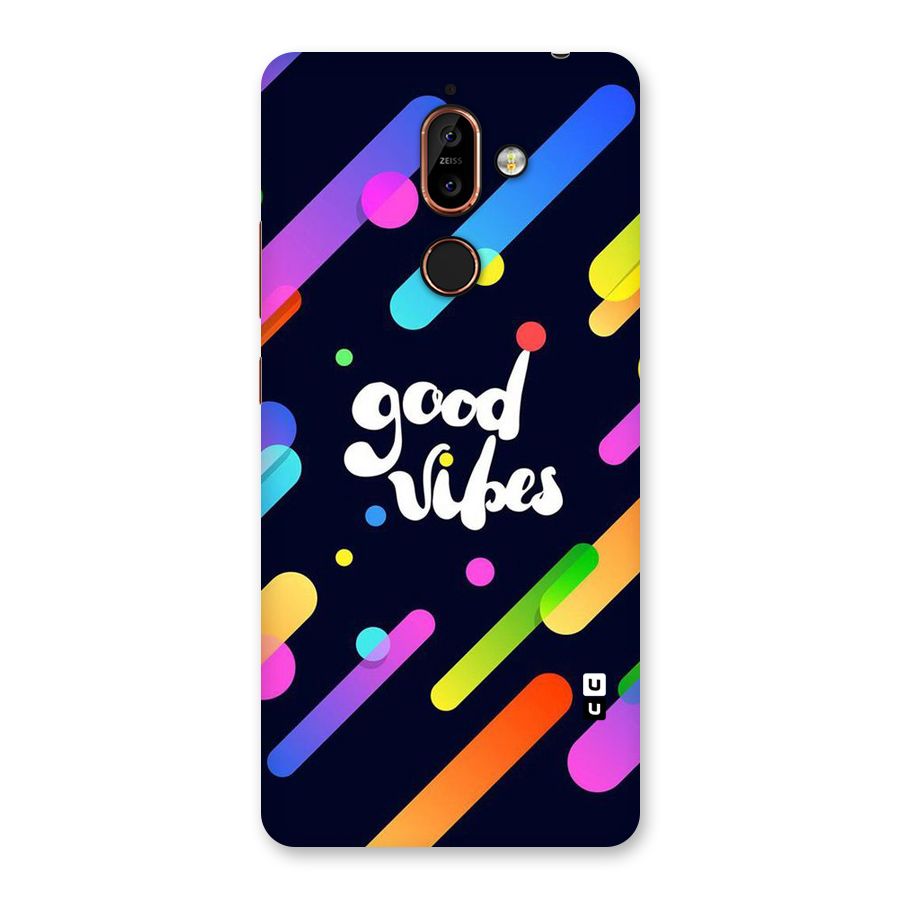Multicolor Good Vibing Back Case for Nokia 7 Plus