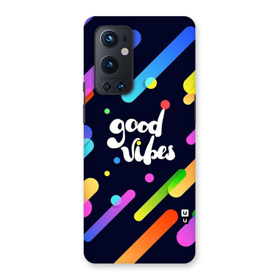 Multicolor Good Vibing Back Case for OnePlus 9 Pro