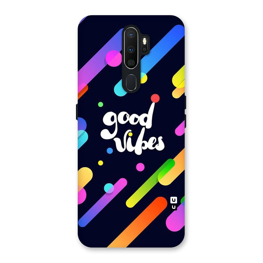 Multicolor Good Vibing Back Case for Oppo A5 (2020)