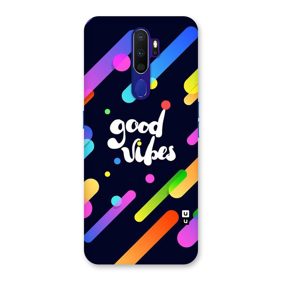 Multicolor Good Vibing Back Case for Oppo A9 (2020)