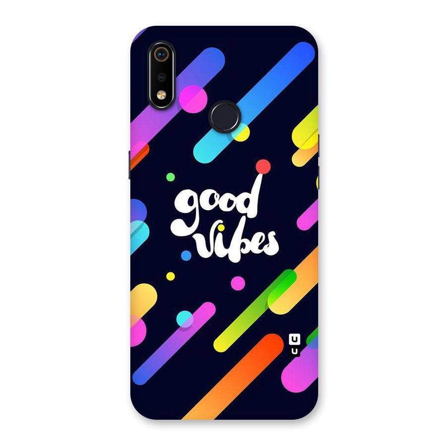 Multicolor Good Vibing Back Case for Realme 3i