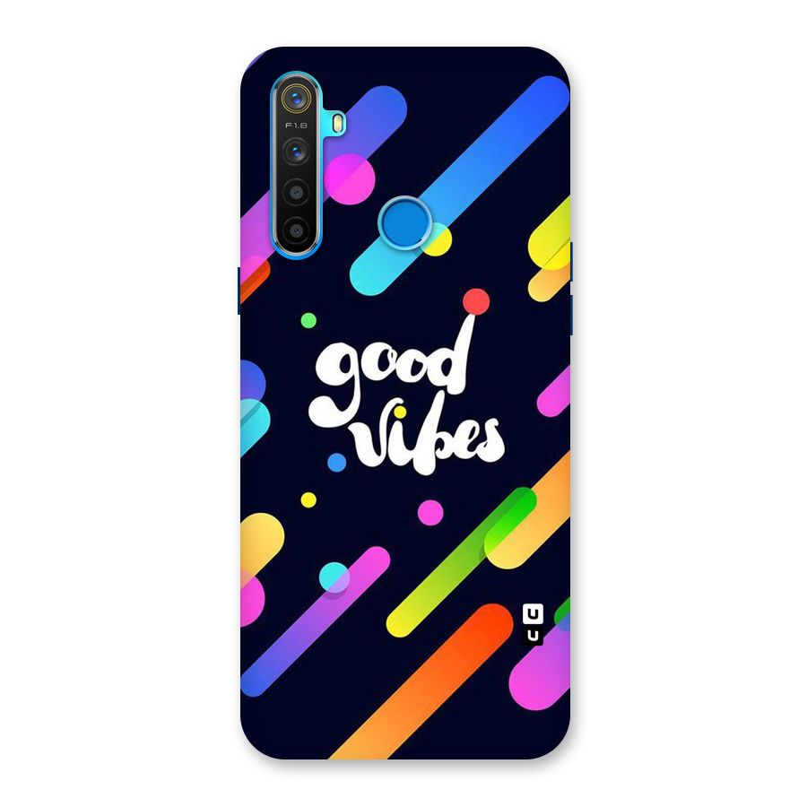 Multicolor Good Vibing Back Case for Realme 5