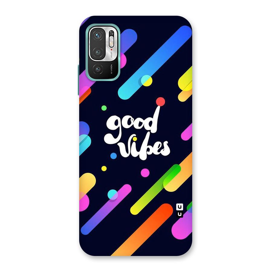 Multicolor Good Vibing Back Case for Redmi Note 10T 5G