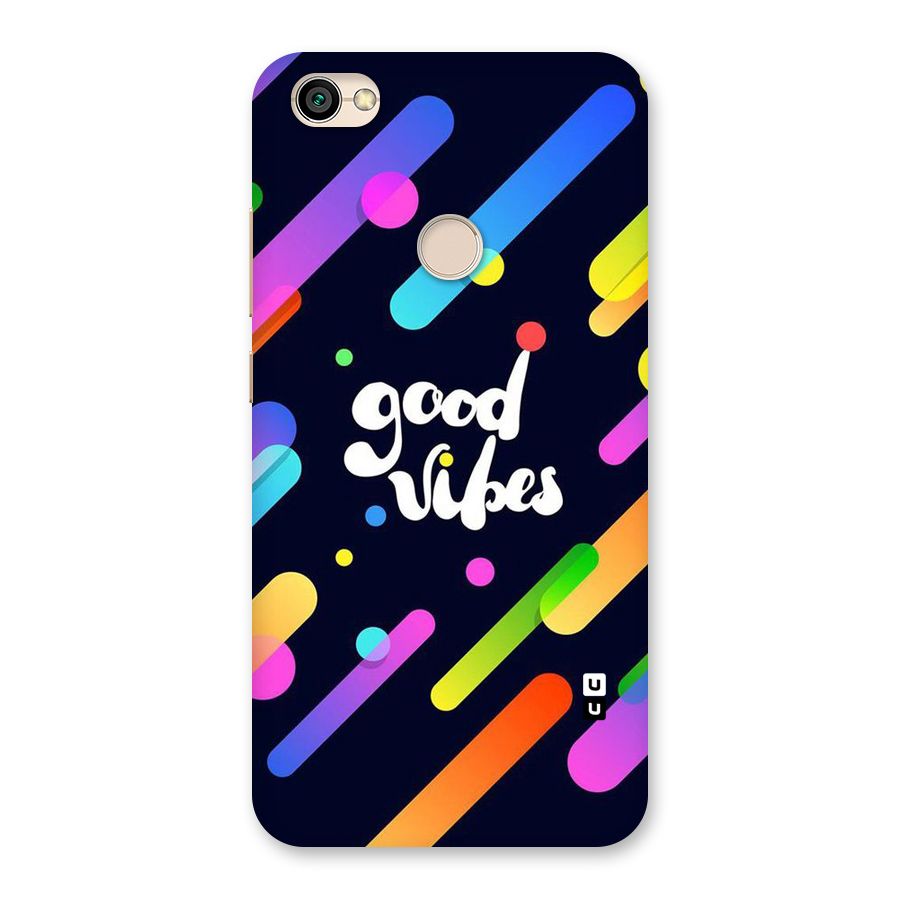 Multicolor Good Vibing Back Case for Redmi Y1 2017