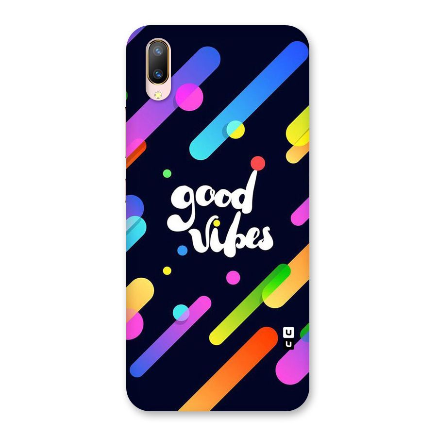 Multicolor Good Vibing Back Case for Vivo V11 Pro