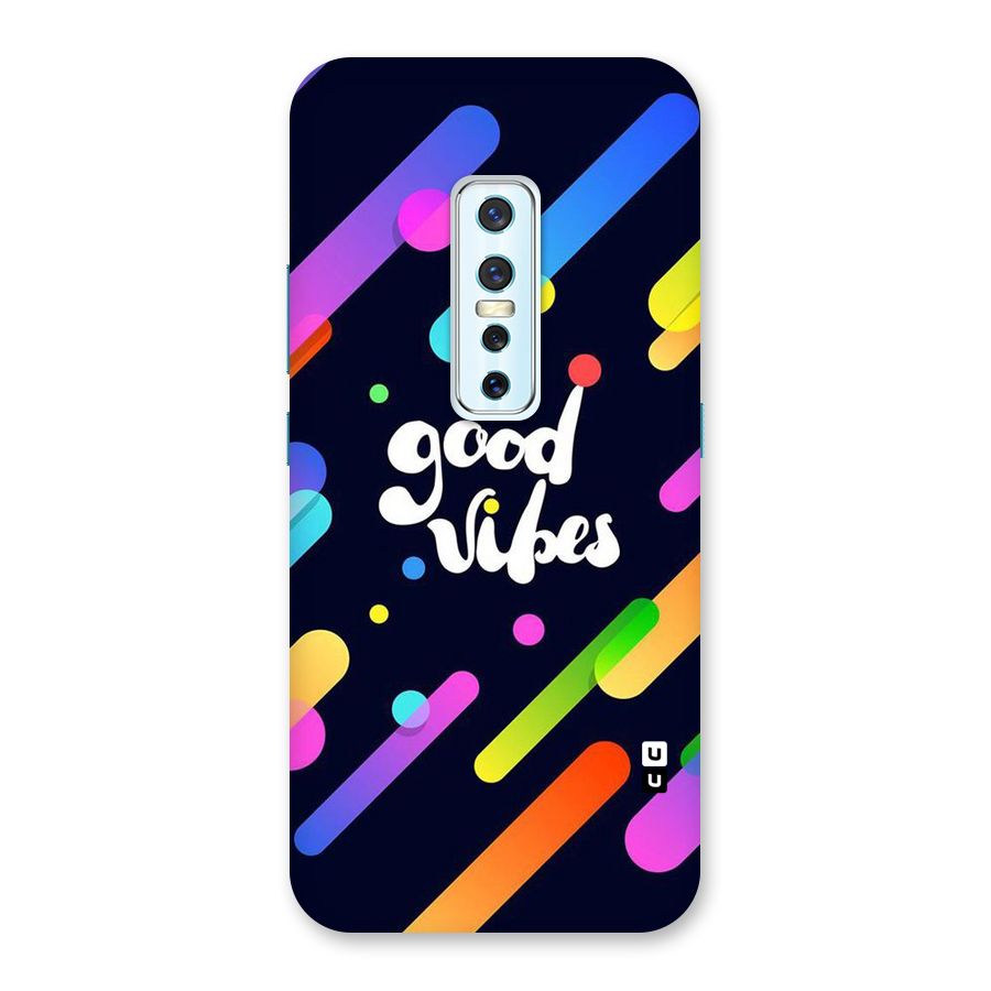 Multicolor Good Vibing Back Case for Vivo V17 Pro