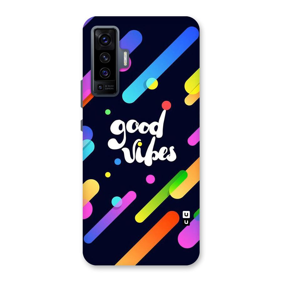 Multicolor Good Vibing Back Case for Vivo X50