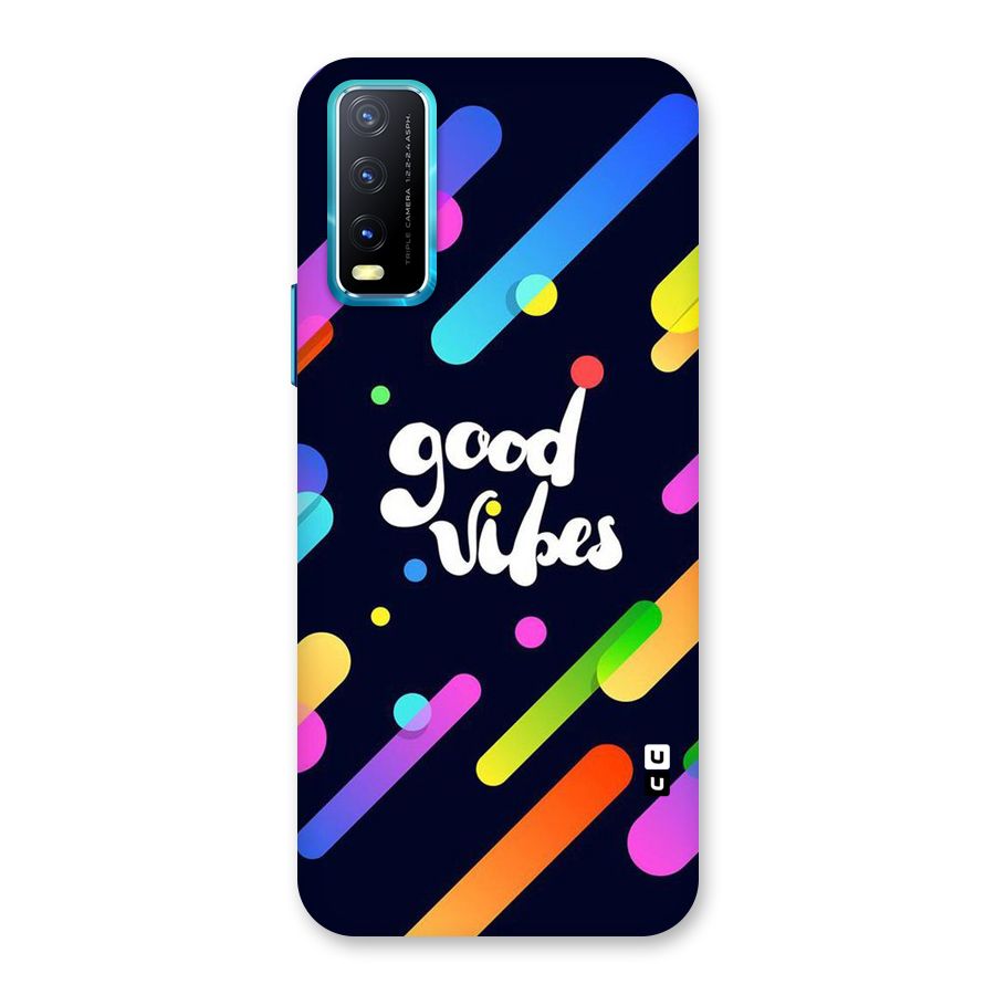 Multicolor Good Vibing Back Case for Vivo Y20G