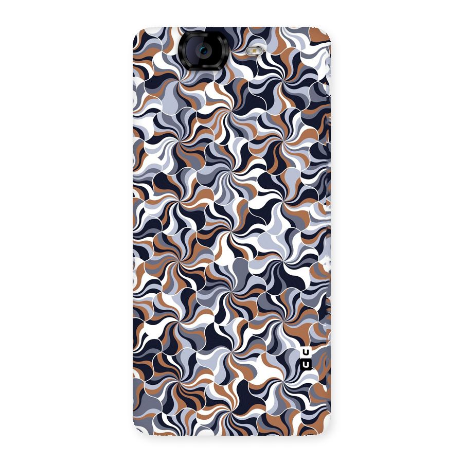 Multicolor Swirls Back Case for Canvas Knight A350