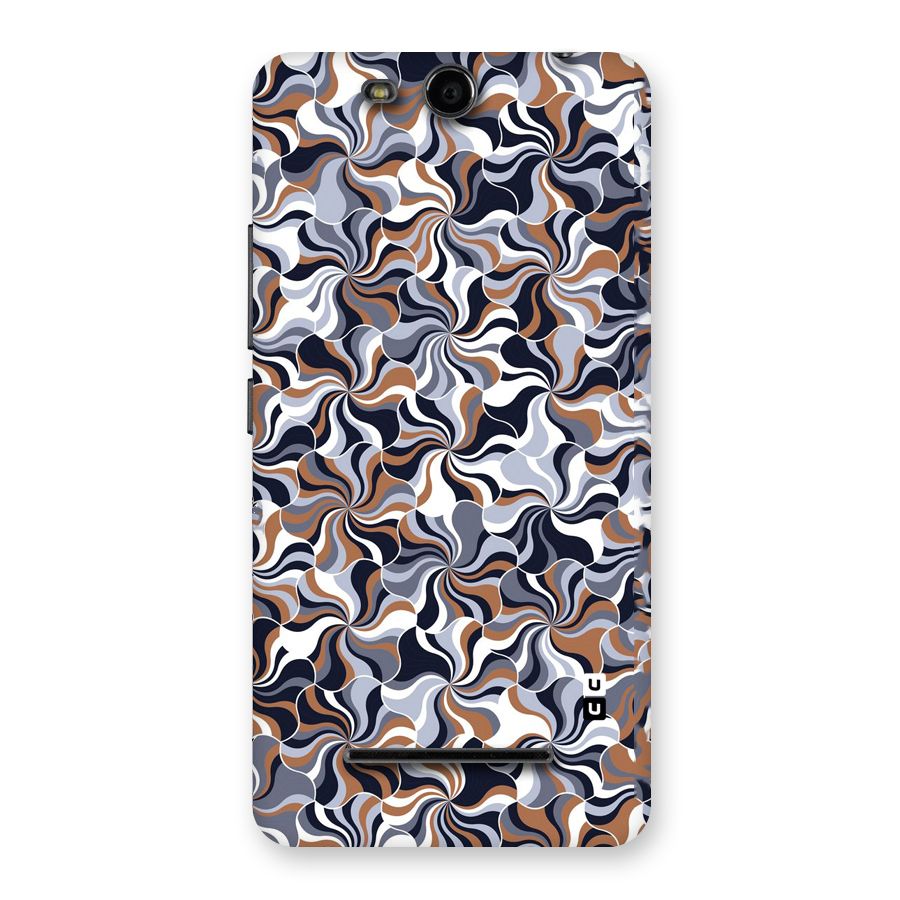Multicolor Swirls Back Case for Micromax Canvas Juice 3 Q392