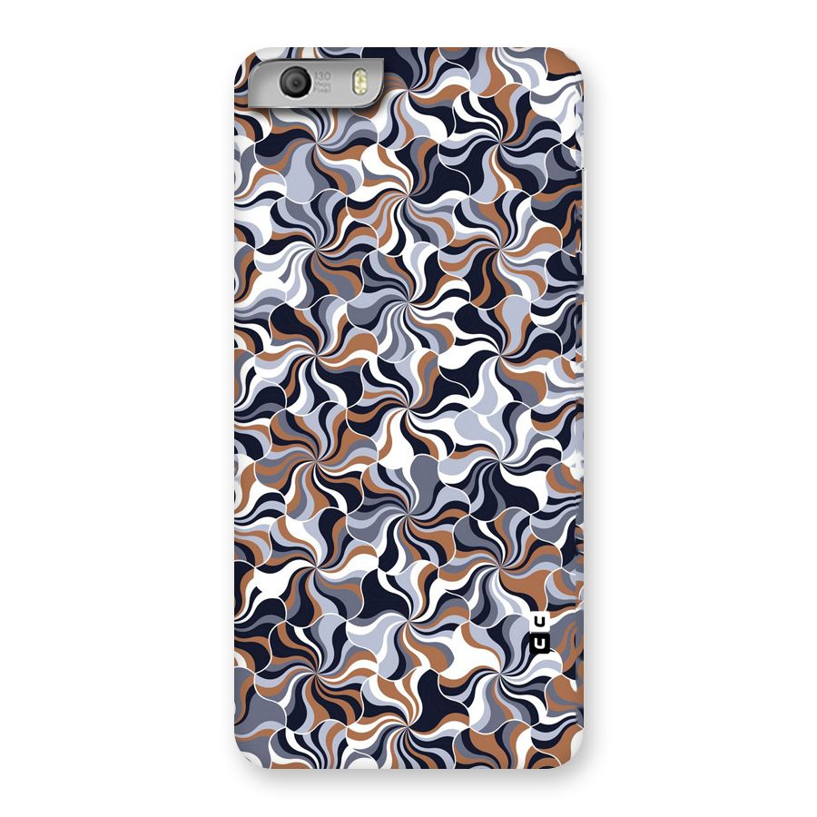 Multicolor Swirls Back Case for Micromax Canvas Knight 2